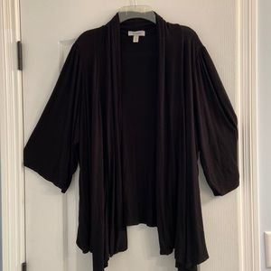 Open Black Cardigan
